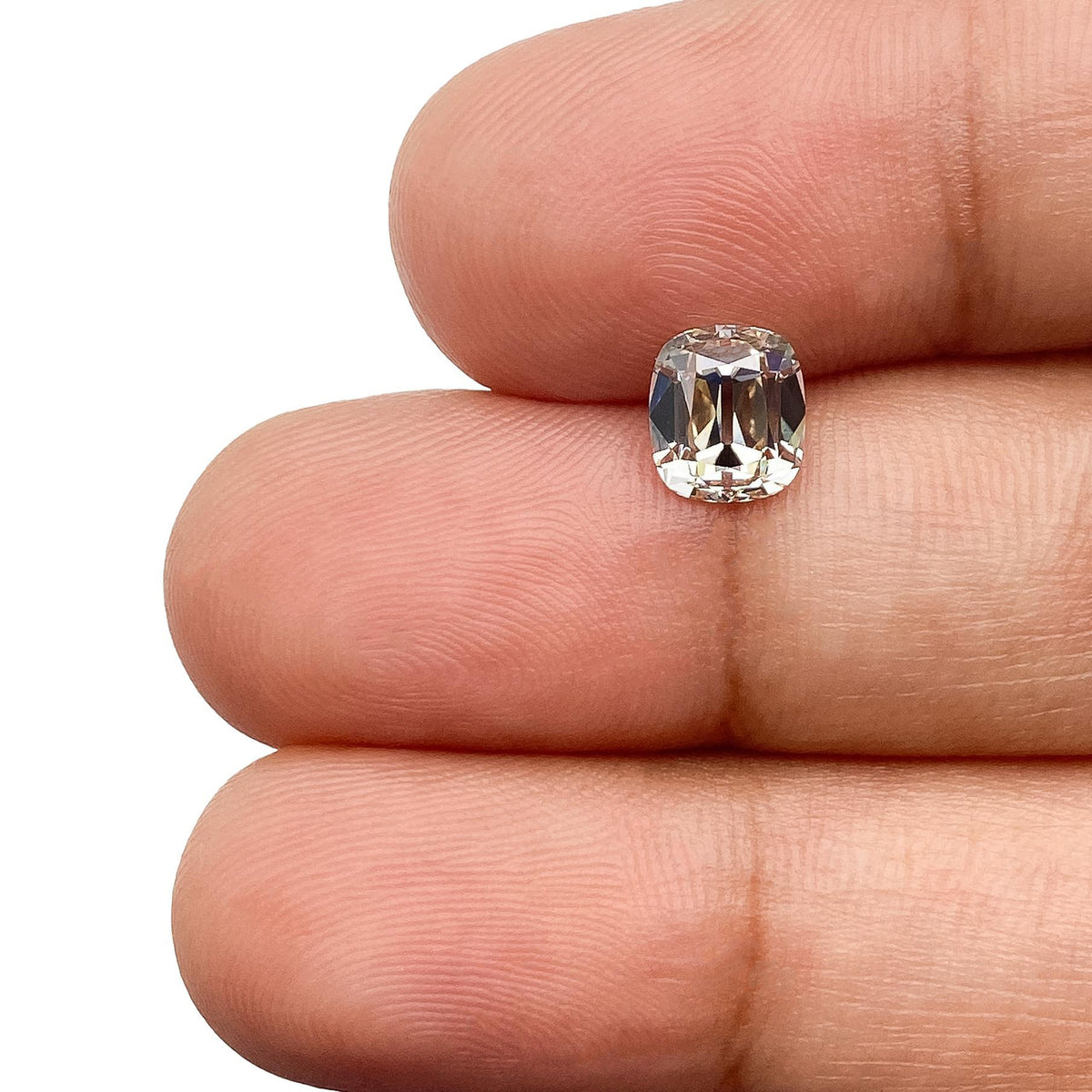 1.10ct | Q-R/VS1 Cushion Shape Old Mine Cut Diamond (GIA) - Modern Rustic Diamond
