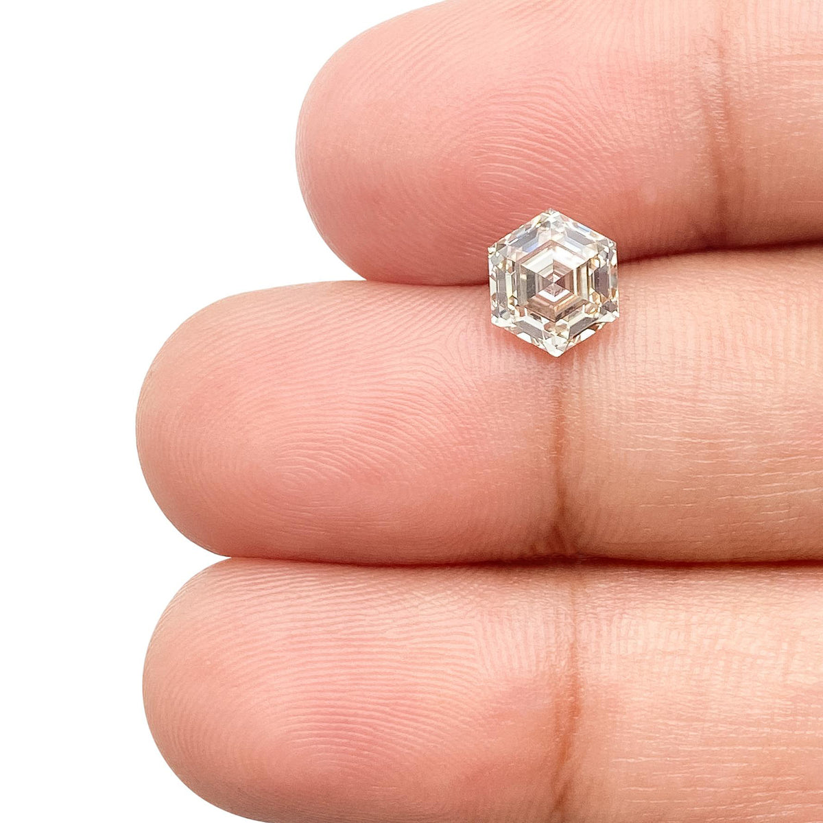 1.23ct | O-P/VVS2 Hexagon Shape Step Cut Diamond (GIA) - Modern Rustic Diamond