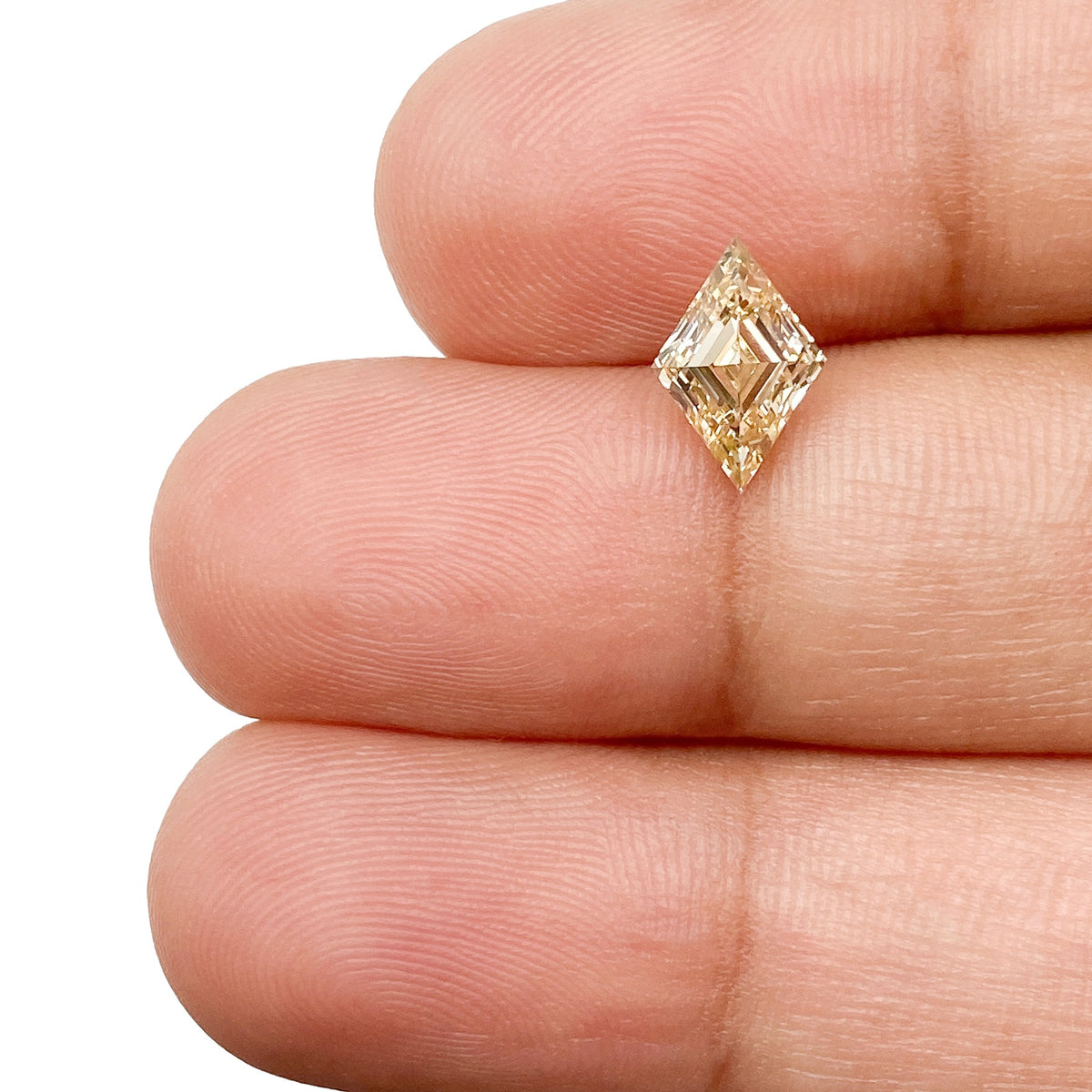 1.02ct | Yellow SI1 Lozenge Shape Step Cut Diamond (GIA) - Modern Rustic Diamond