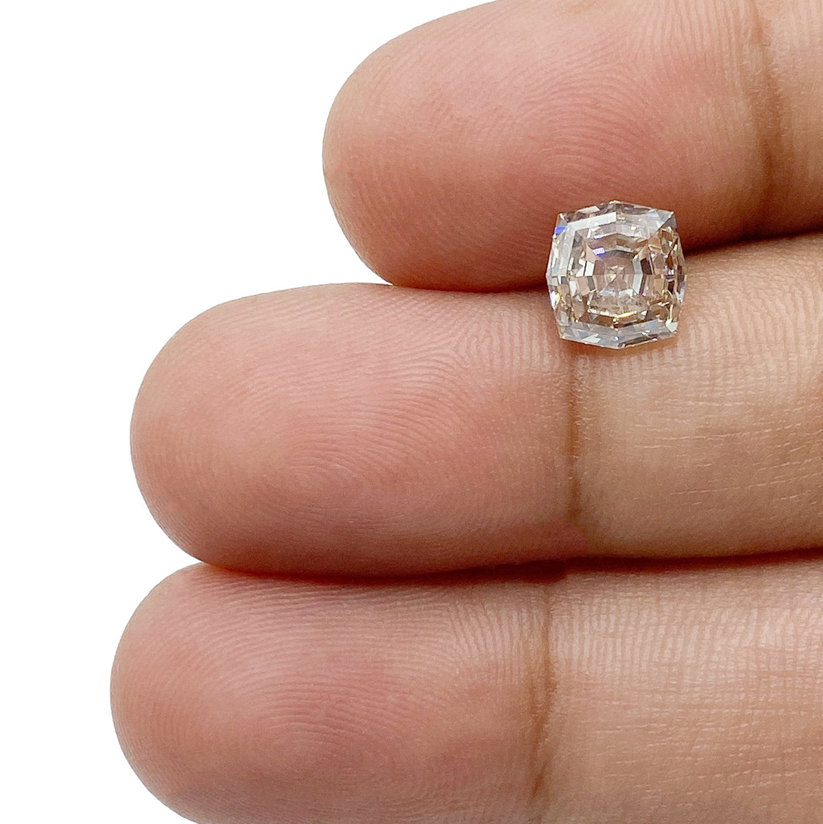 2.02ct | U-V/VS2 Octagonal Shape Step Cut Diamond (GIA) - Modern Rustic Diamond