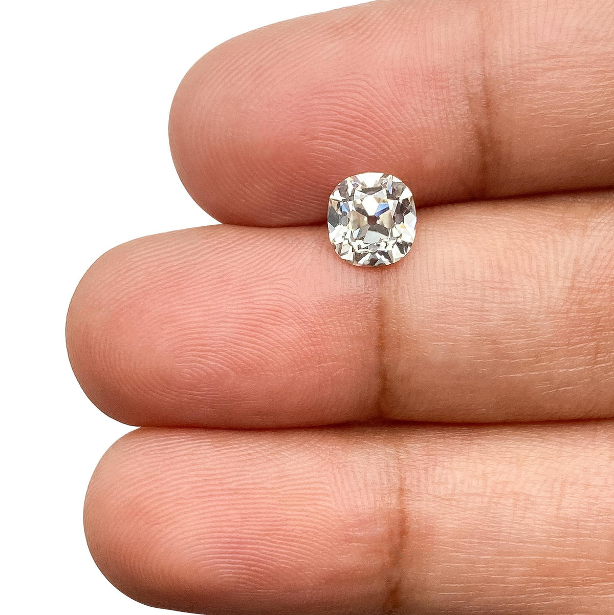 1.02ct | L/VS2 Cushion Shape Old Mine Cut Diamond (GIA) - Modern Rustic Diamond