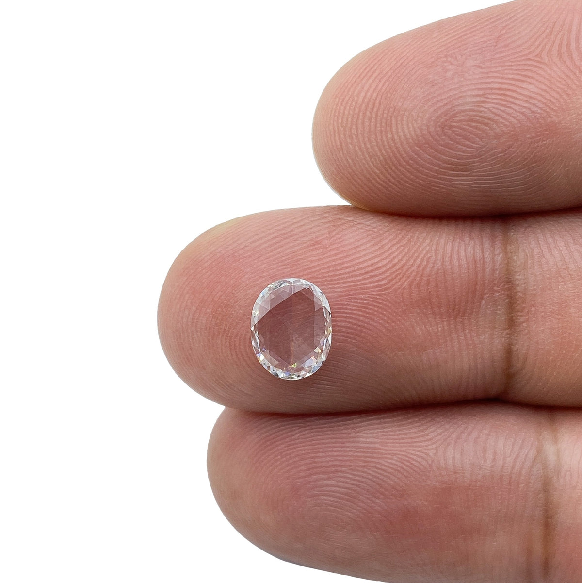 0.55ct | F-G/VS Oval Shape Rose Cut Diamond - Modern Rustic Diamond