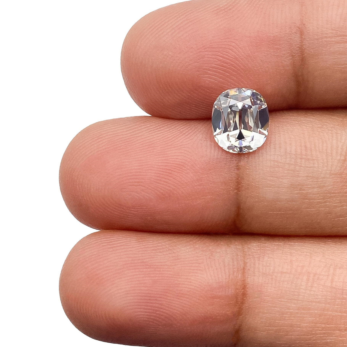 1.66ct | K/VS1 Cushion Shape Old Mine Cut Diamond (GIA) - Modern Rustic Diamond