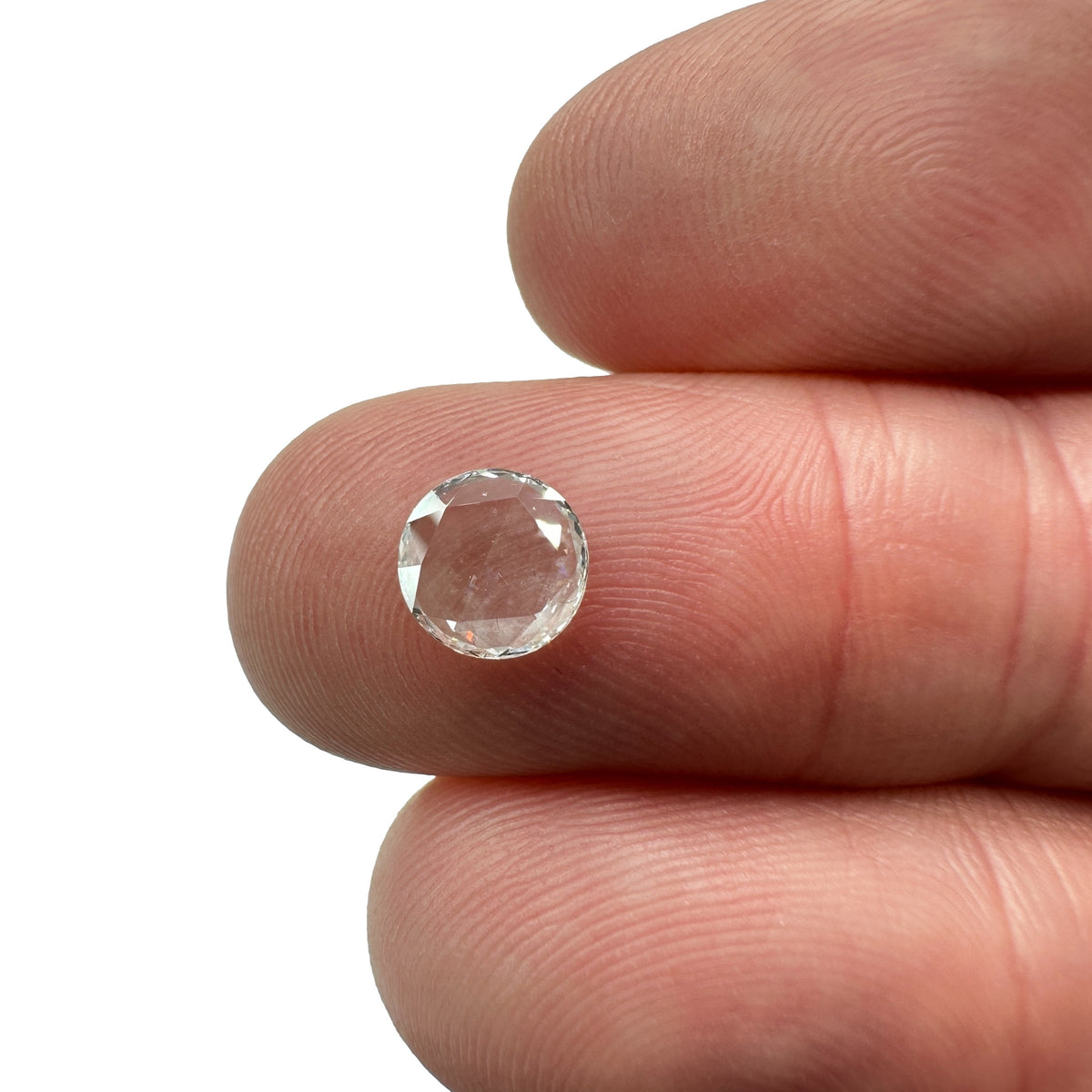 0.51ct | D/VS Round Shape Rose Cut Diamond - Modern Rustic Diamond