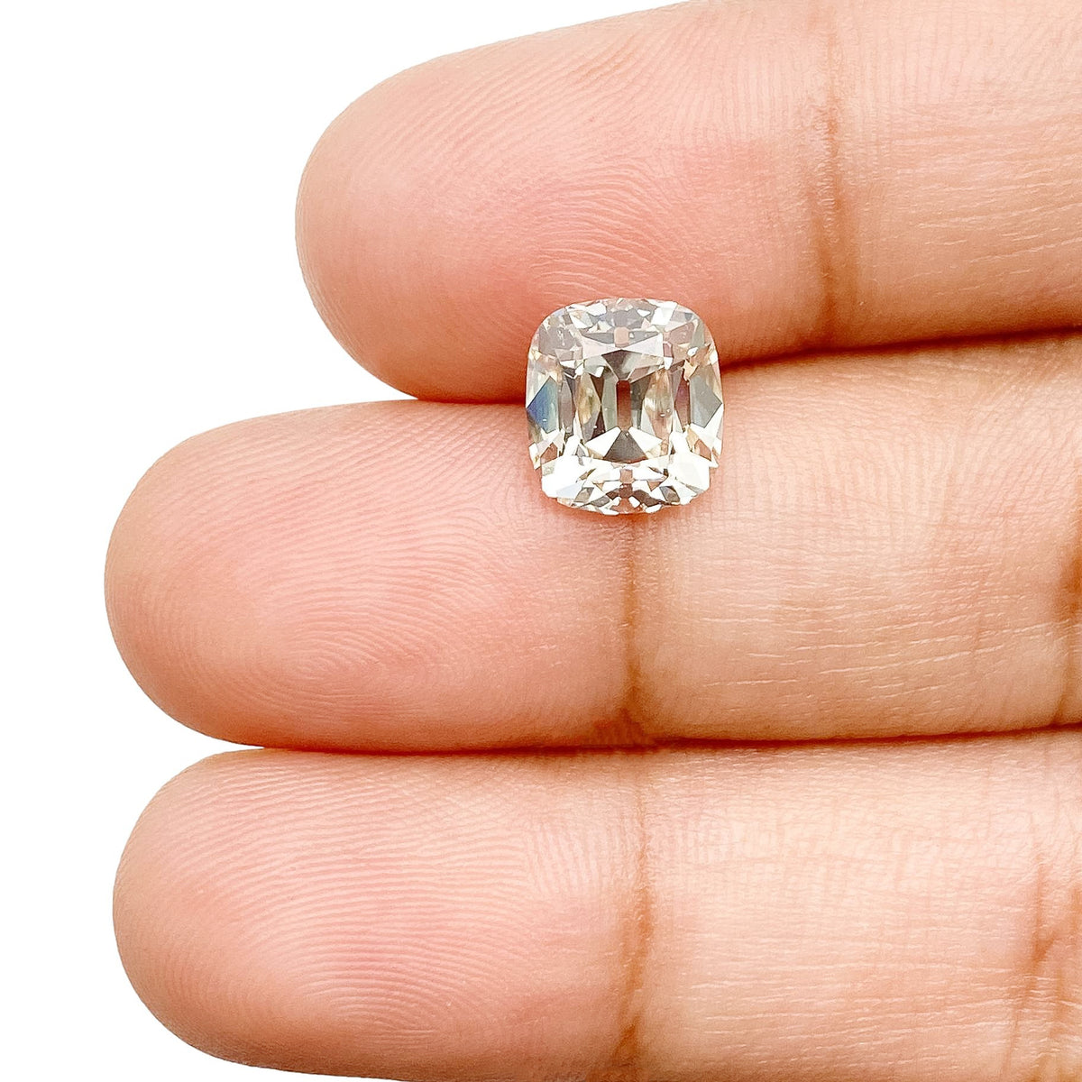 2.55ct | N/SI2 Cushion Shape Old Mine Cut Diamond (GIA) - Modern Rustic Diamond