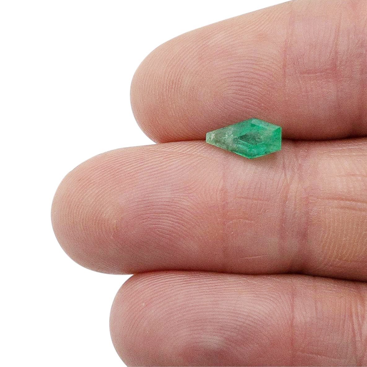 1.15ct | Step Cut Shield Shape Muzo Origin Emerald