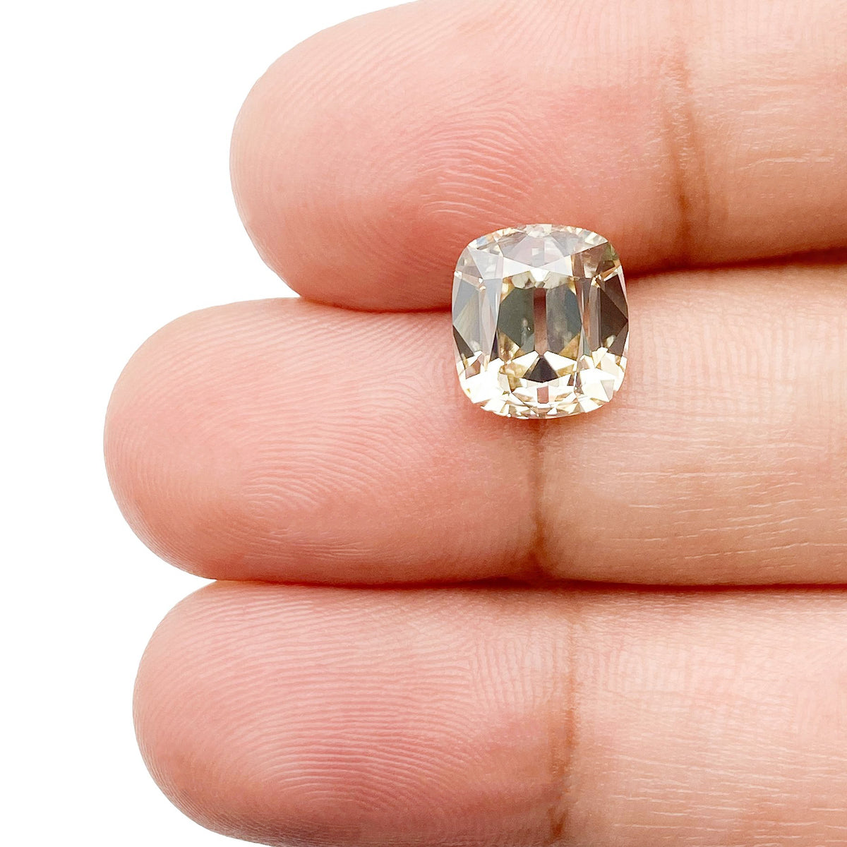 3.06ct | W-X/VS1 Cushion Shape Vintage Old Mine Cut Diamond (GIA) - Modern Rustic Diamond