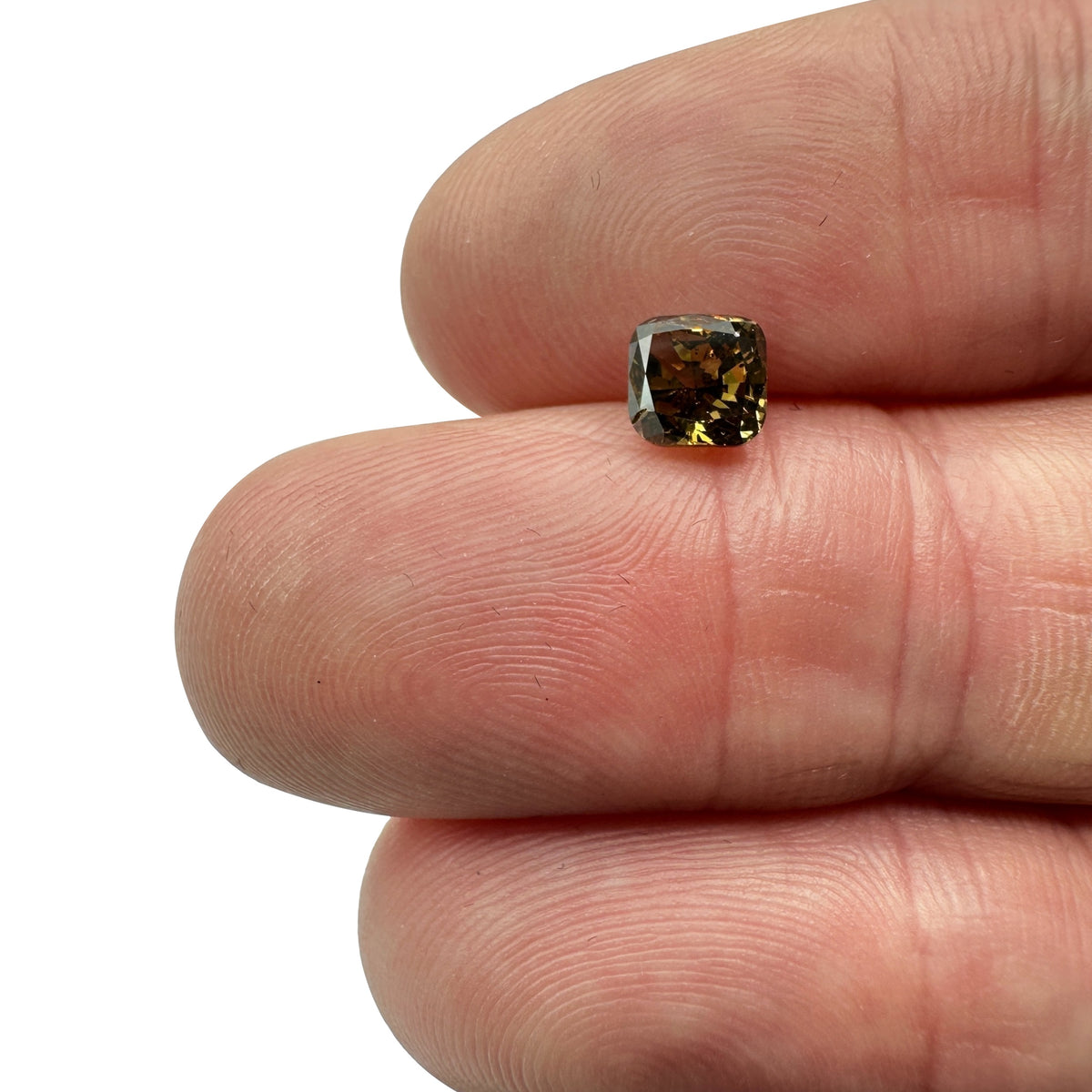 1.00ct | SI2 Fancy Dark Greenish Brown Diamond