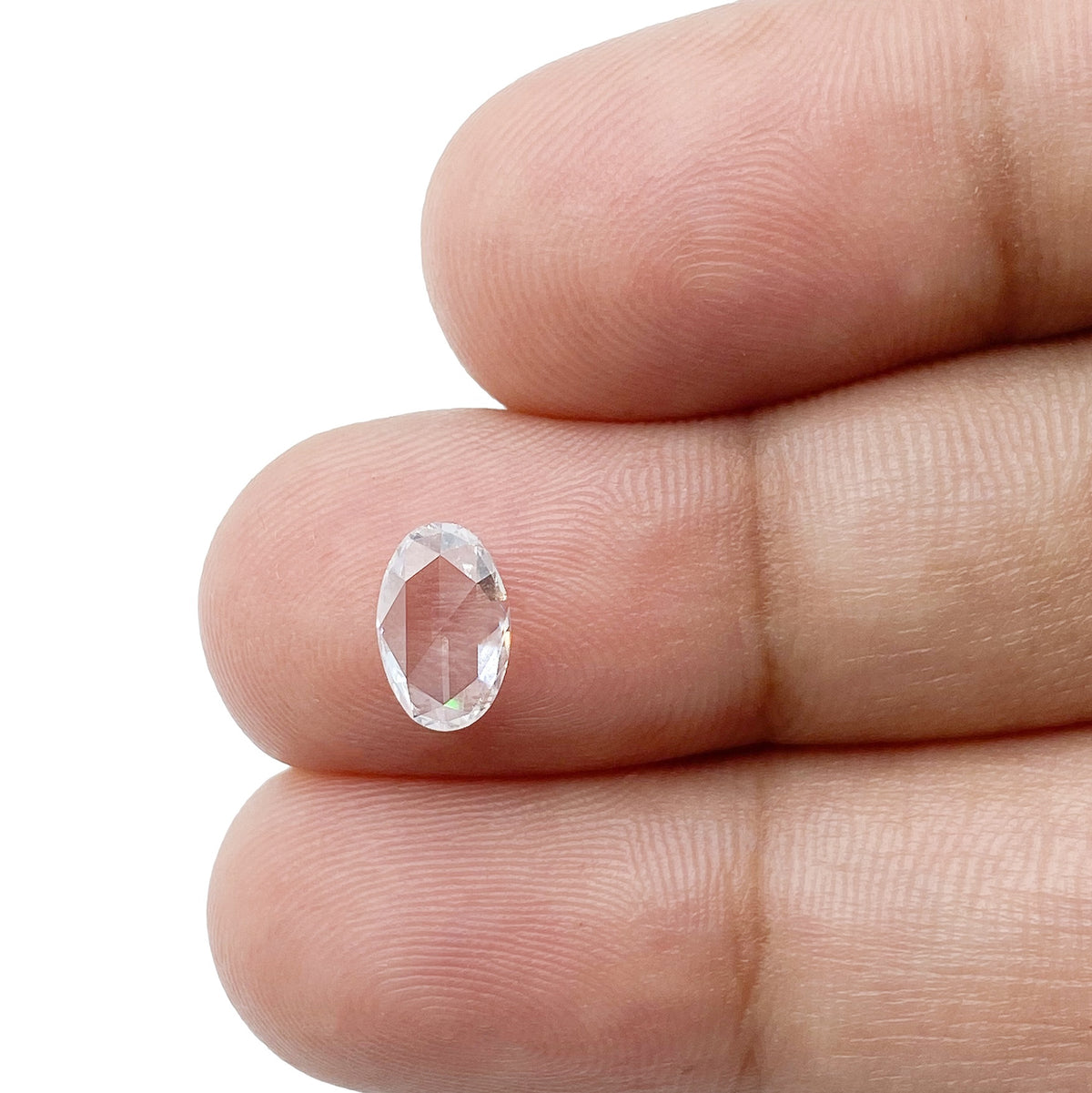 0.56ct | F-G/VS Oval Shape Rose Cut Diamond - Modern Rustic Diamond