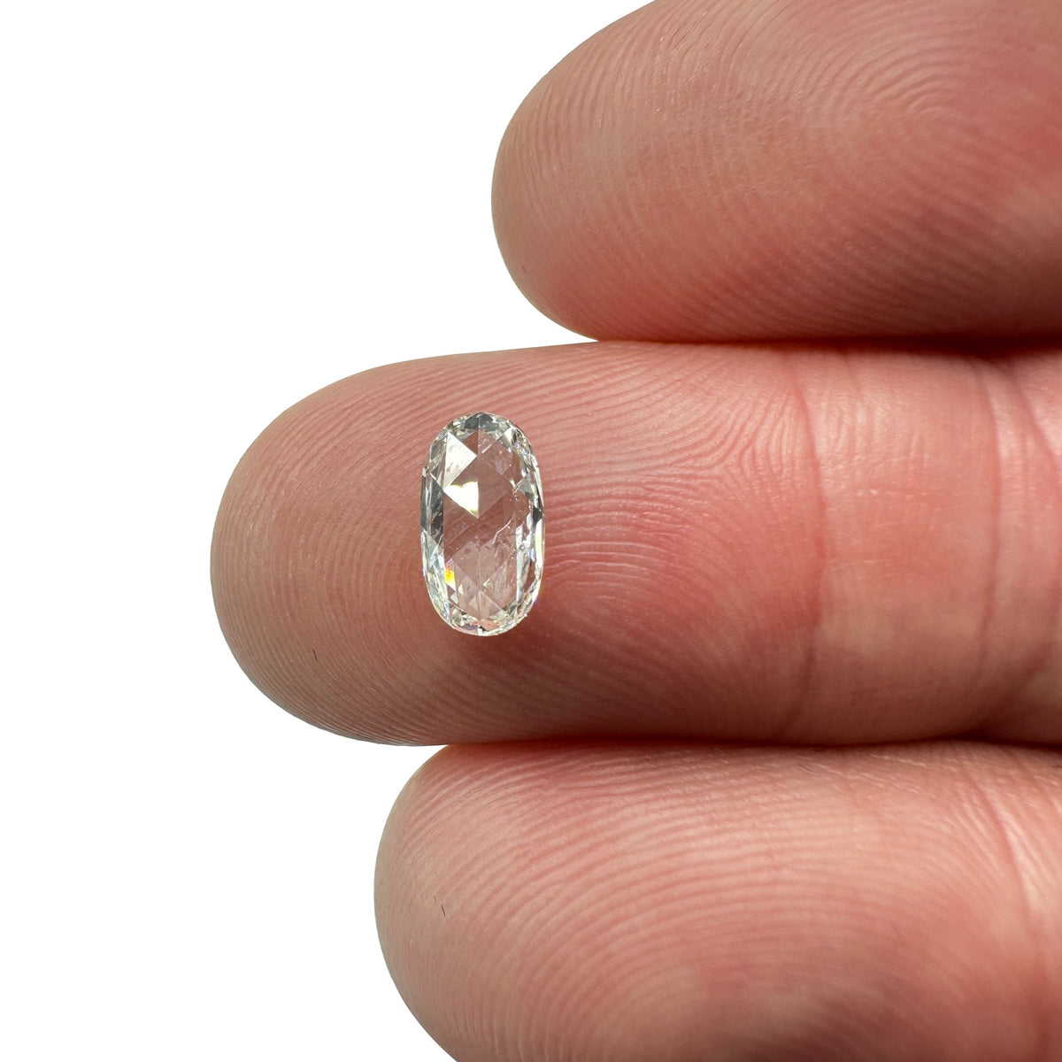 0.71ct | G-H/VVS Oval Shape Rose Cut Diamond - Modern Rustic Diamond