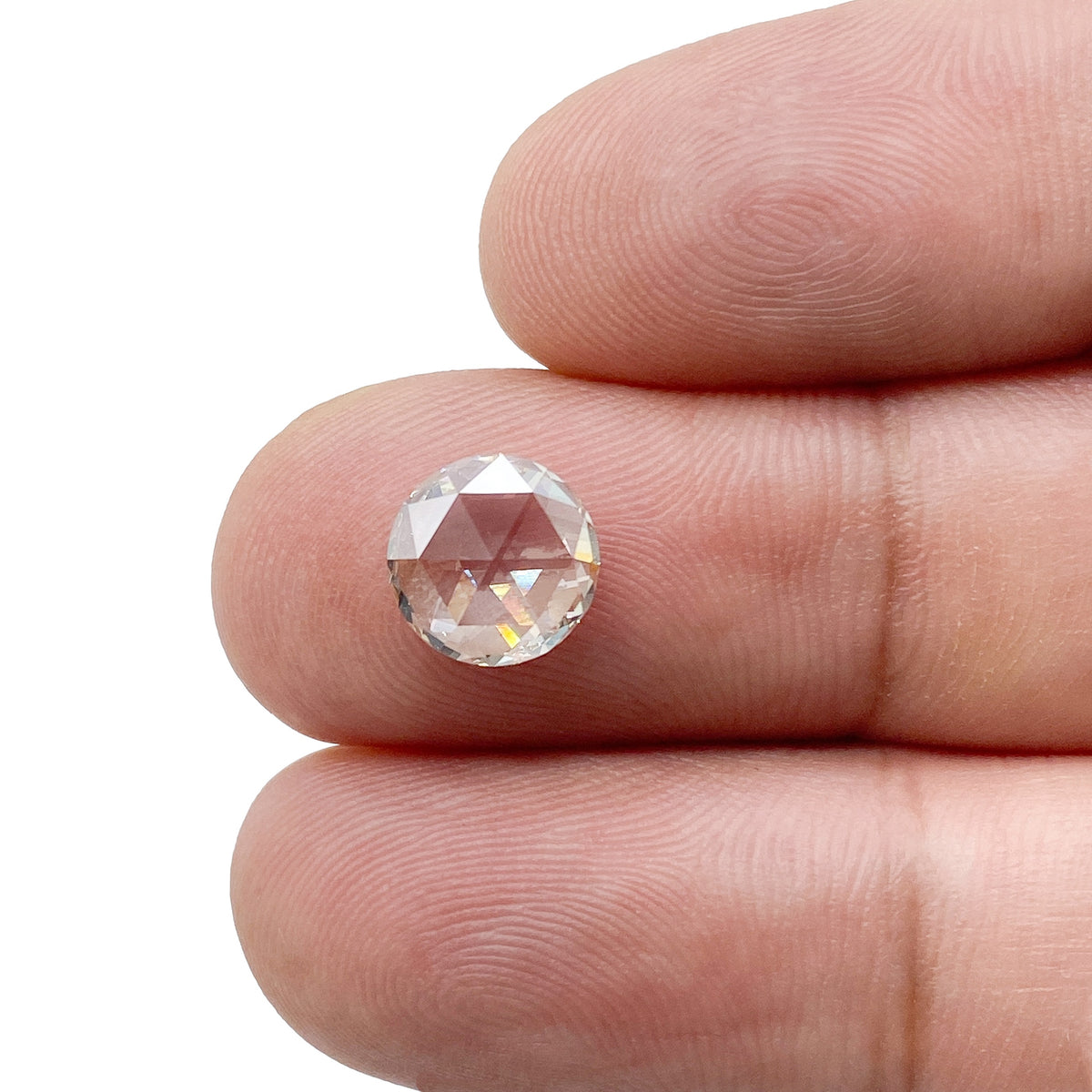 1.62ct | O-P/VS2 Round Shape Rose Cut Diamond (GIA) - Modern Rustic Diamond