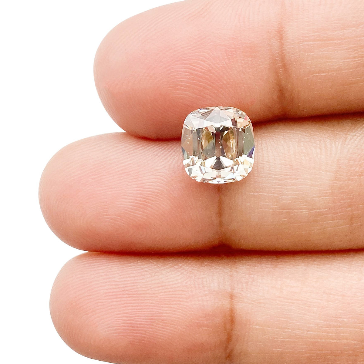 2.64ct | U-V/SI1 Cushion Shape Old Mine Cut Diamond (GIA) - Modern Rustic Diamond