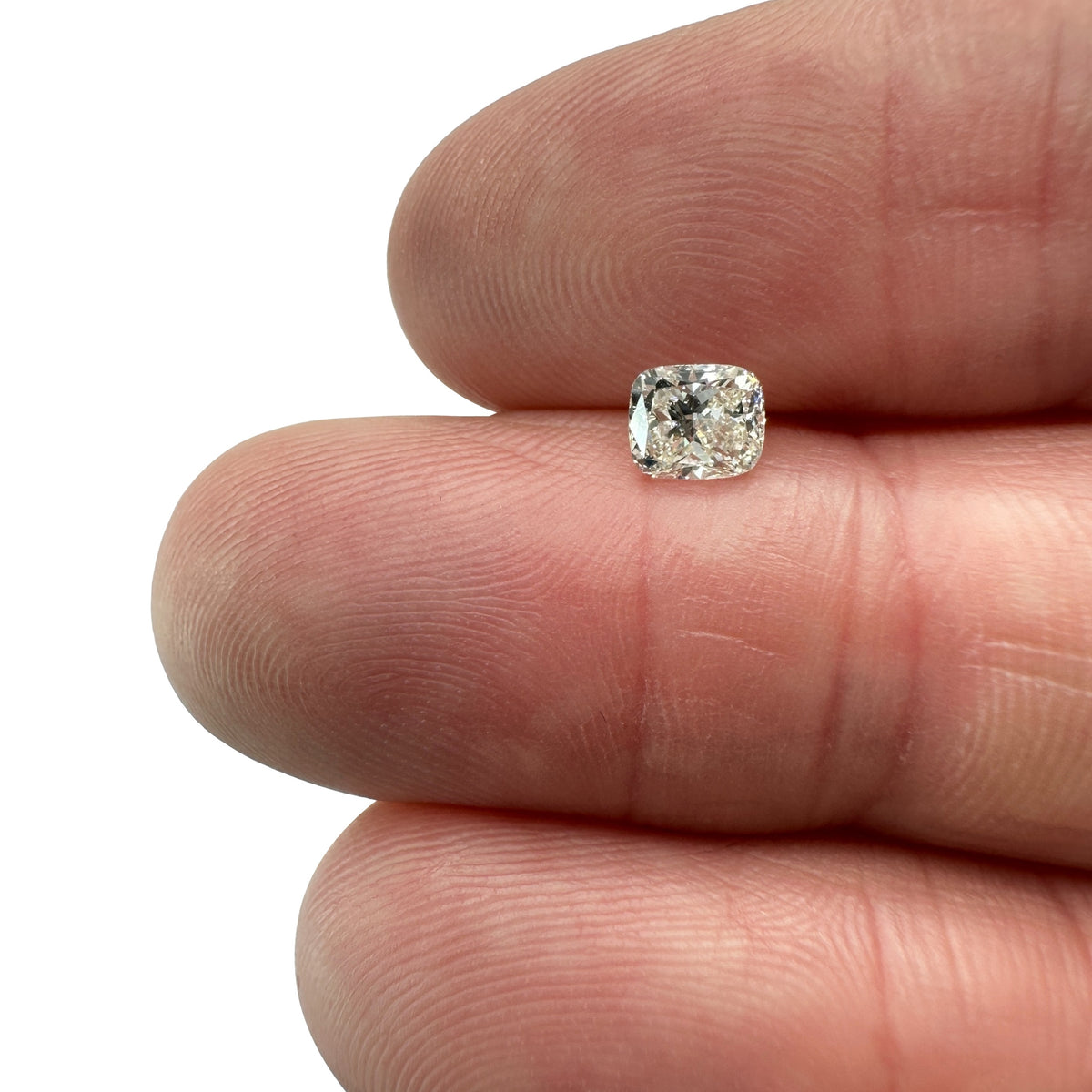 0.63ct | F-G/VVS Cushion Shape Brilliant Cut Diamond - Modern Rustic Diamond