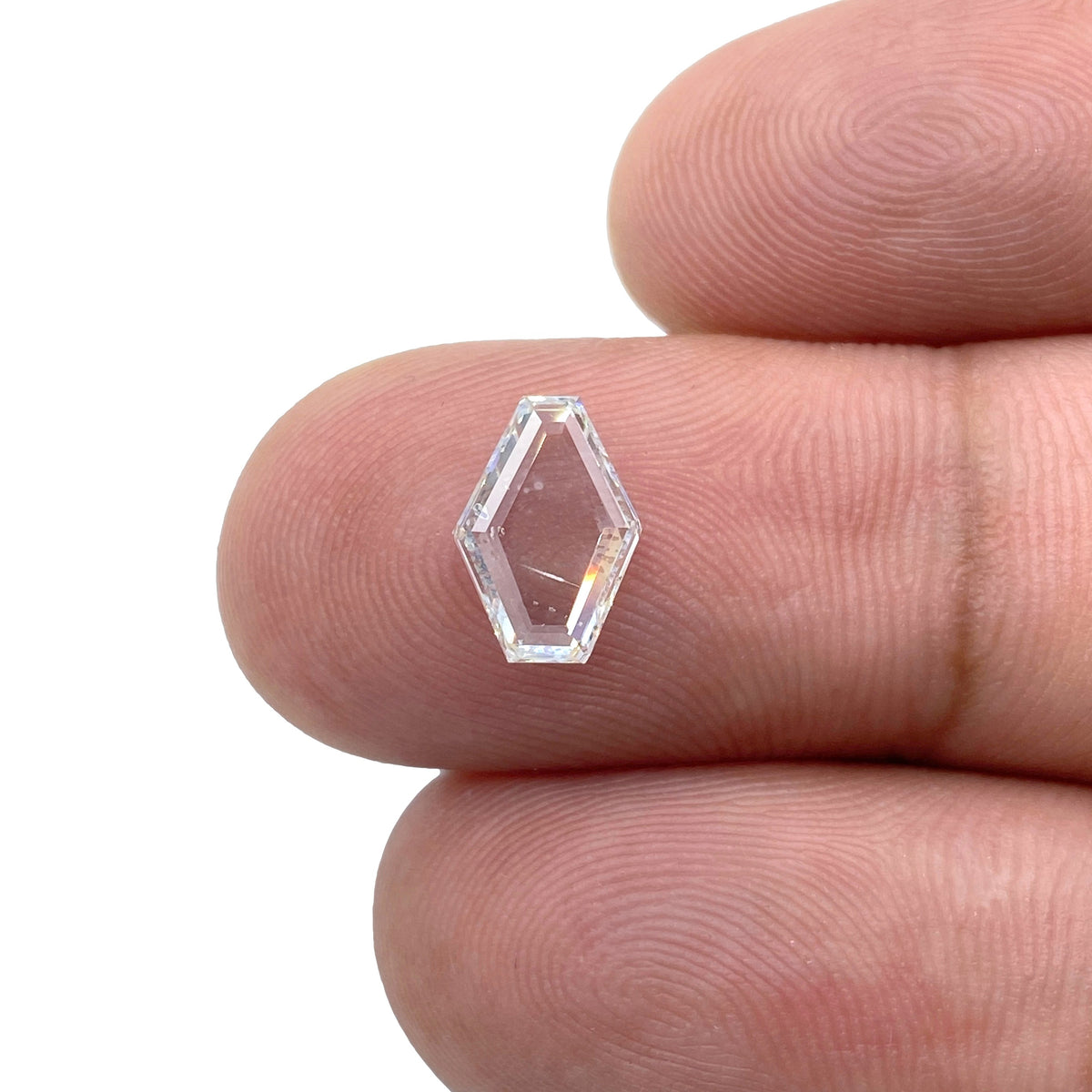 0.99ct | D/SI Lozenge Shape Portrait Cut Diamond - Modern Rustic Diamond