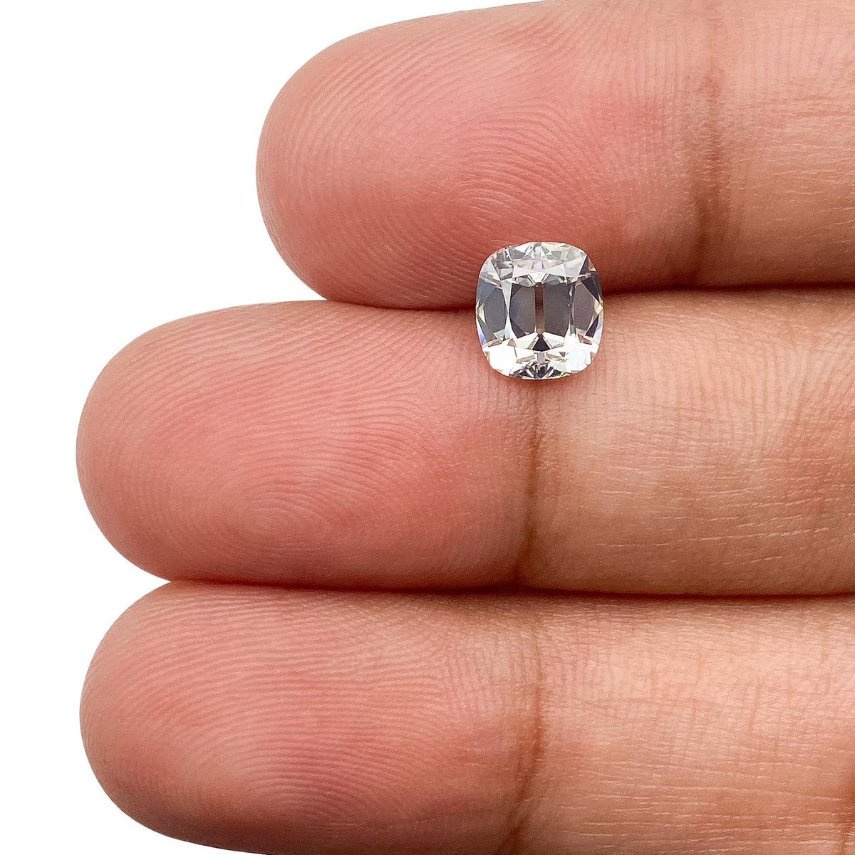 1.07ct | J/SI1 Cushion Shape Old Mine Cut Diamond (GIA) - Modern Rustic Diamond