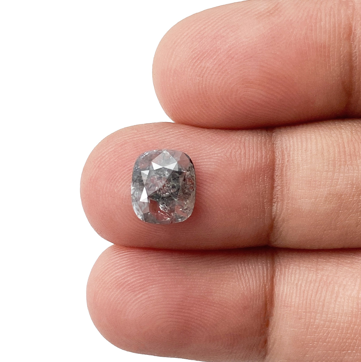 1.25ct | Rustic Cushion Shape Rose Cut Diamond - Modern Rustic Diamond