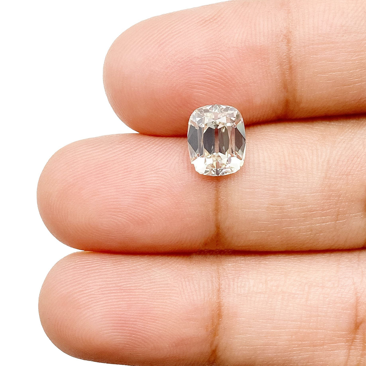 1.86ct | K/VS2 Cushion Shape Old Mine Cut Diamond (GIA) - Modern Rustic Diamond