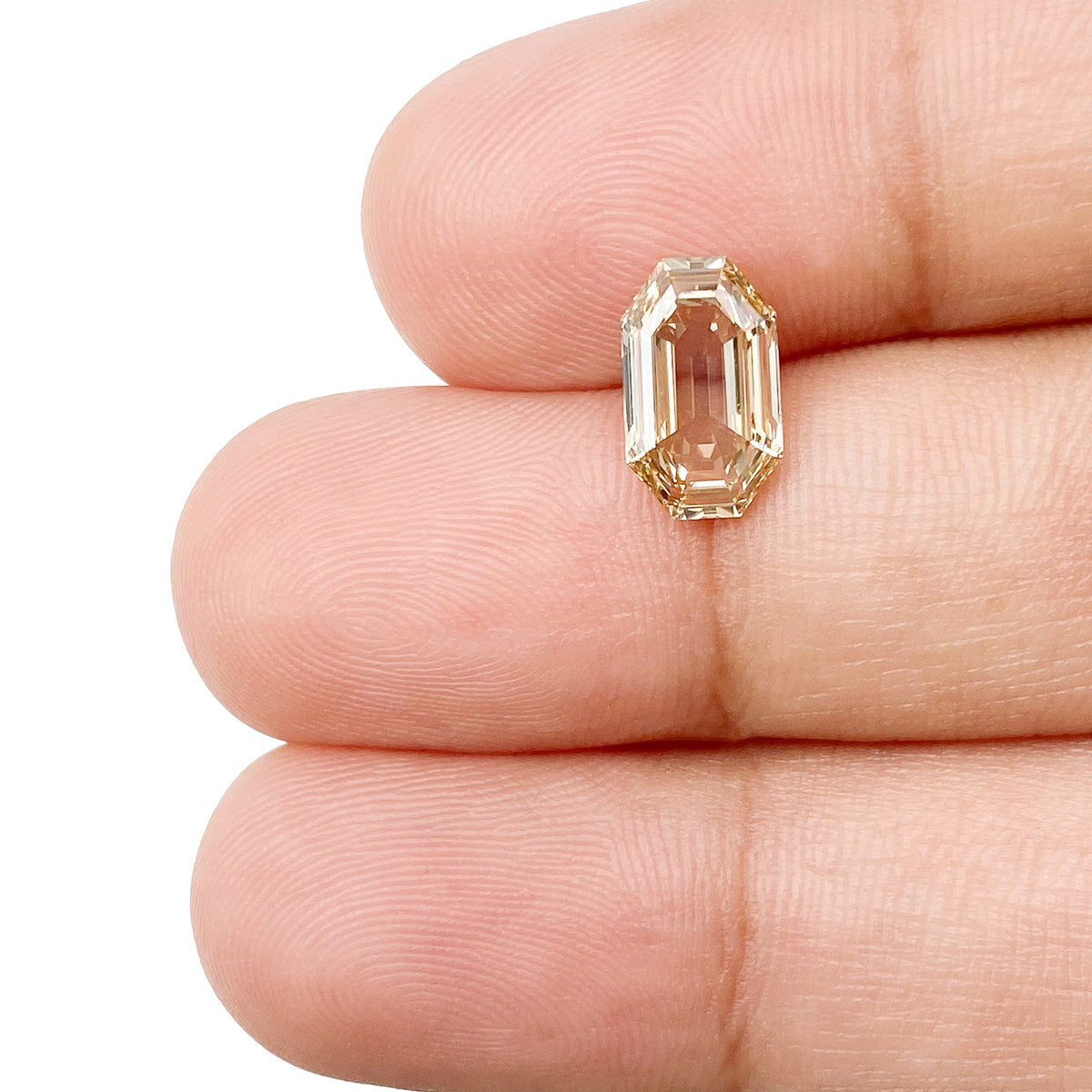 1.51ct | Fancy Light Brownish Yellow VVS2 Octagonal Shape Step Cut Diamond (GIA) - Modern Rustic Diamond
