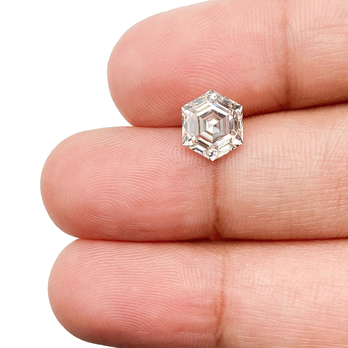 1.65ct | M/SI1 Hexagon Shape Step Cut Diamond (GIA) - Modern Rustic Diamond