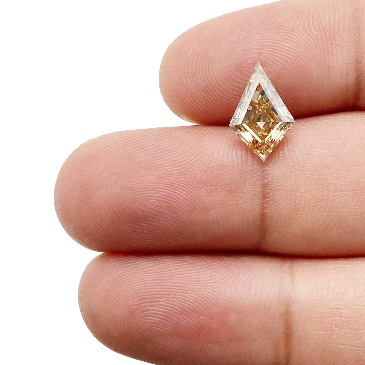 2.08ct | Fancy Brownish Yellow VS2 Kite Shape Step Cut Diamond (GIA) - Modern Rustic Diamond