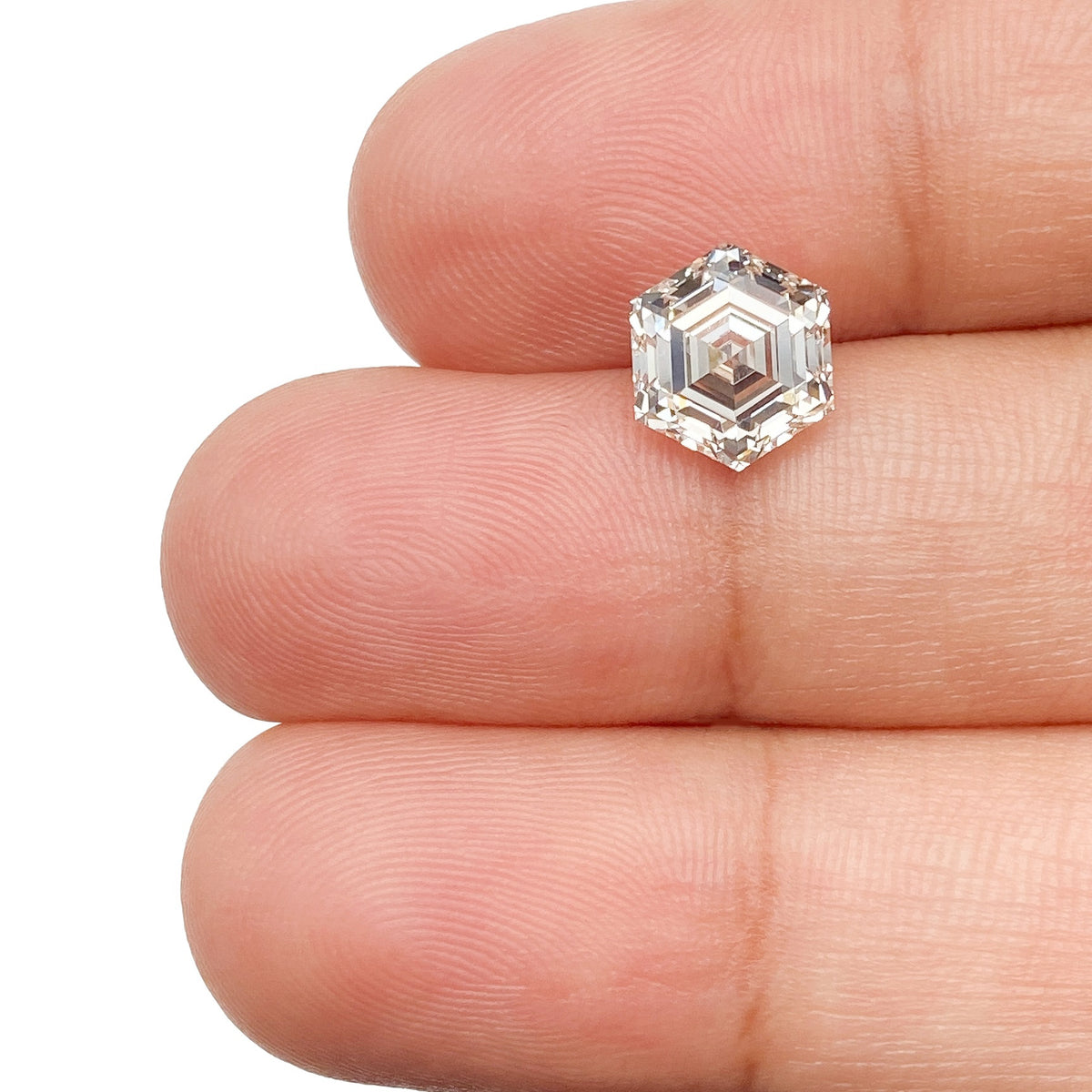 2.03ct | N/SI2 Hexagon Shape Step Cut Diamond (GIA) - Modern Rustic Diamond
