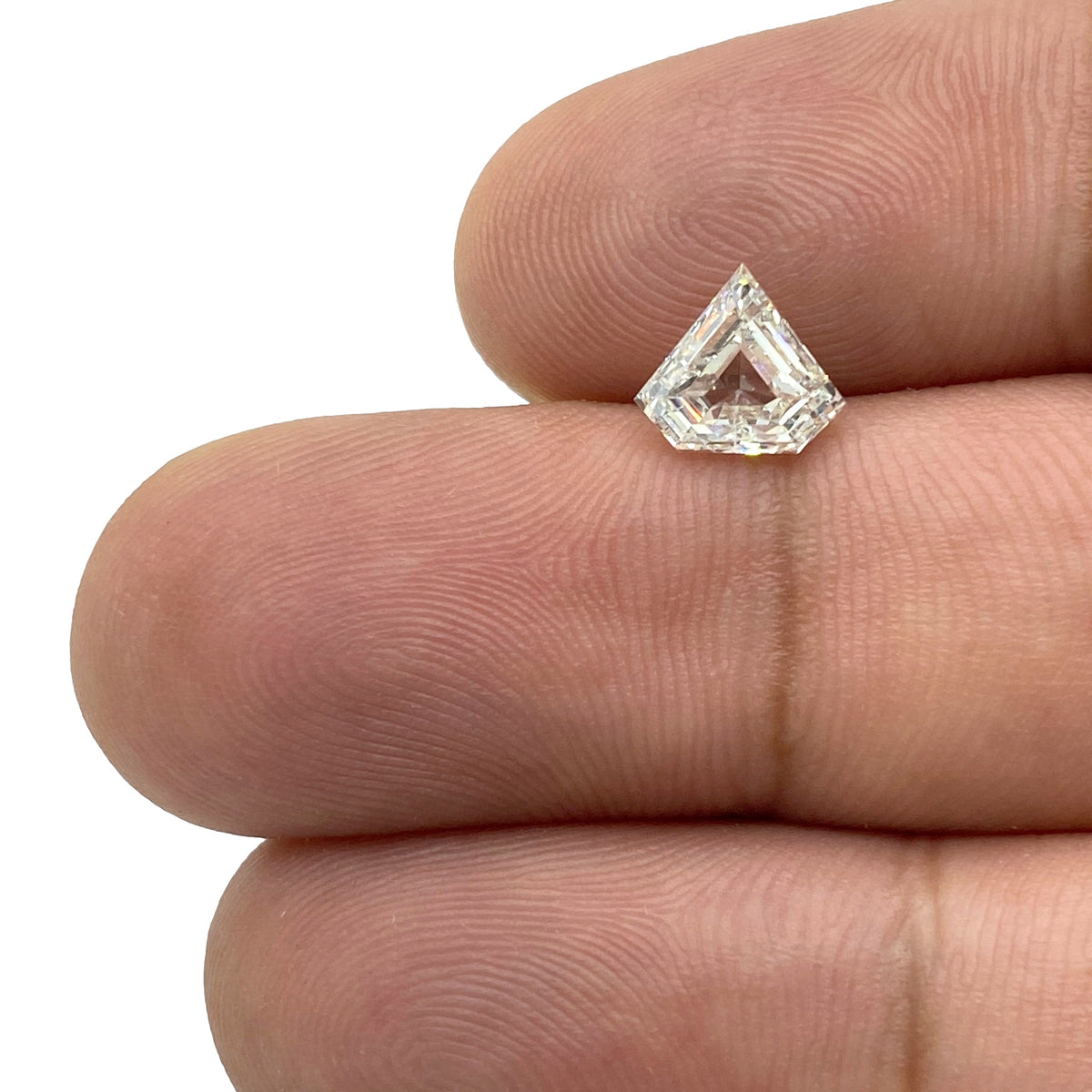 1.03ct | F-G/SI Shield Shape Step Cut Diamond - Modern Rustic Diamond