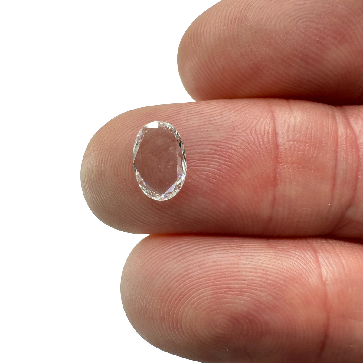 0.46ct | D-E/VVS Oval Shape Rose Cut Diamond - Modern Rustic Diamond