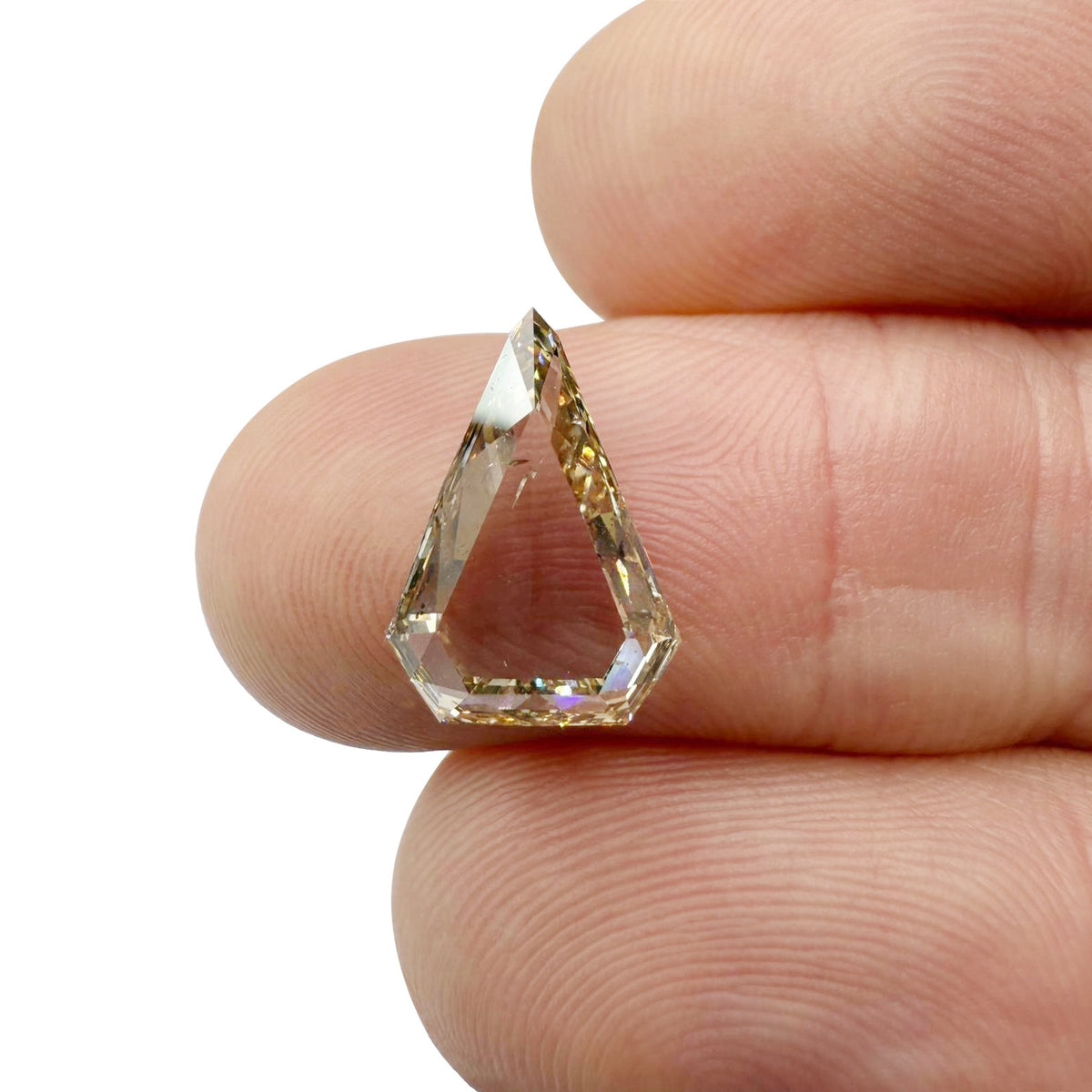 3.03ct | Champagne SI Shield Shape Rose Cut Diamond