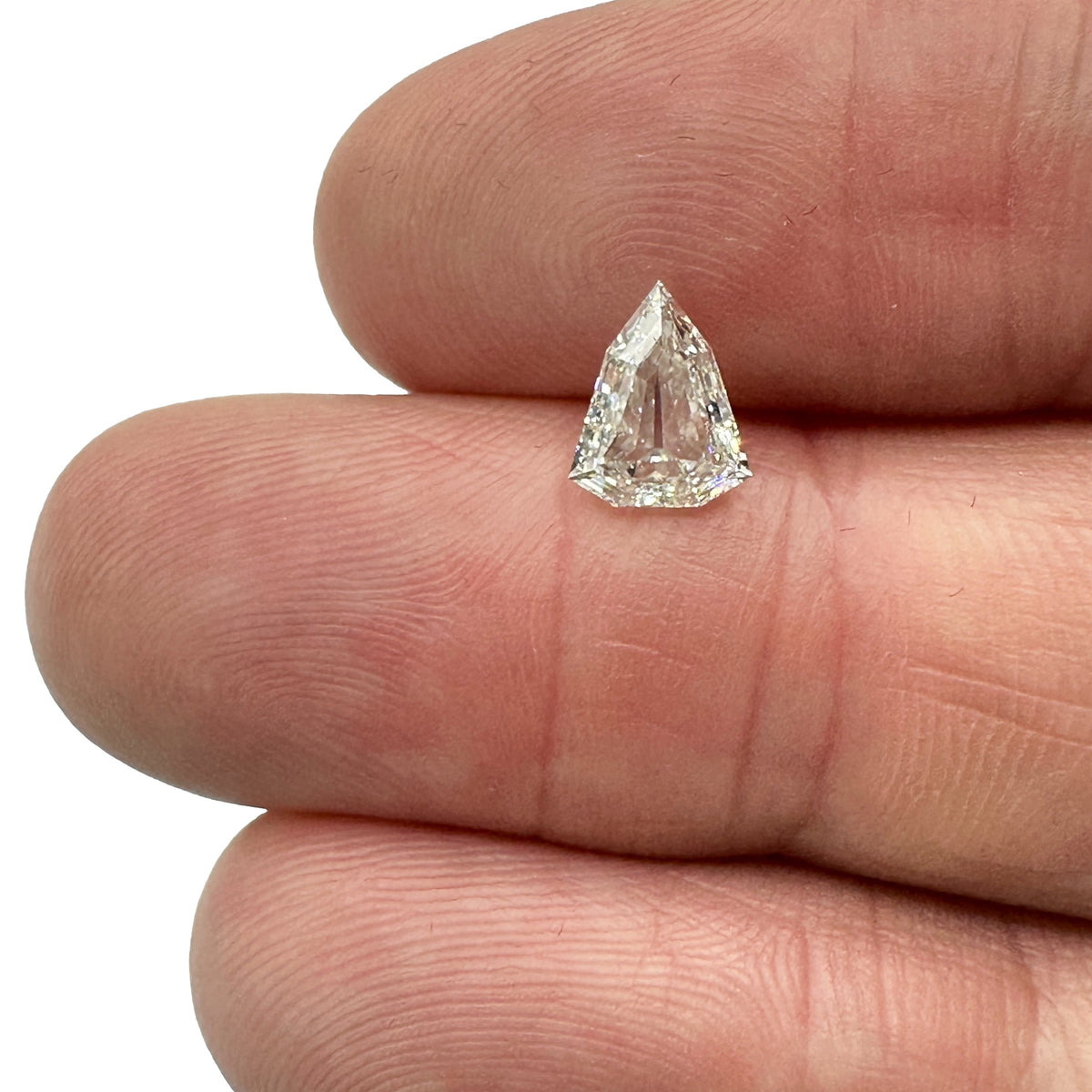 1.00ct | J-K/VS-SI Shield Shape Step Cut Diamond - Modern Rustic Diamond