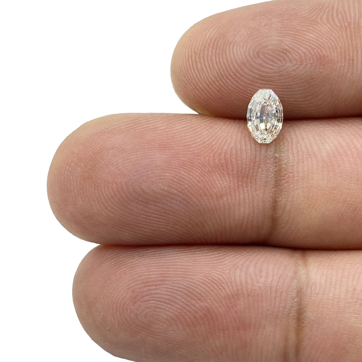 0.62ct | G-H/SI Oval Shape Step Cut Diamond - Modern Rustic Diamond