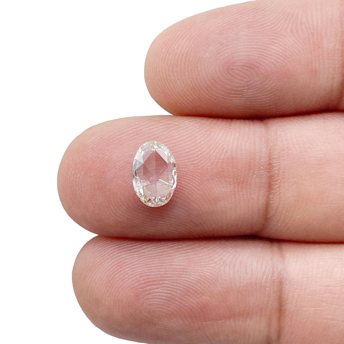 1.03ct | Champagne VS2 Oval Shape Rose Cut Diamond (GIA) - Modern Rustic Diamond