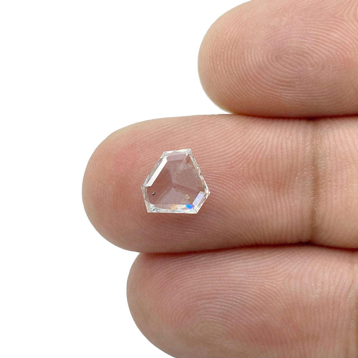 0.92ct | G-H/SI Shield Shape Rose Cut Diamond - Modern Rustic Diamond