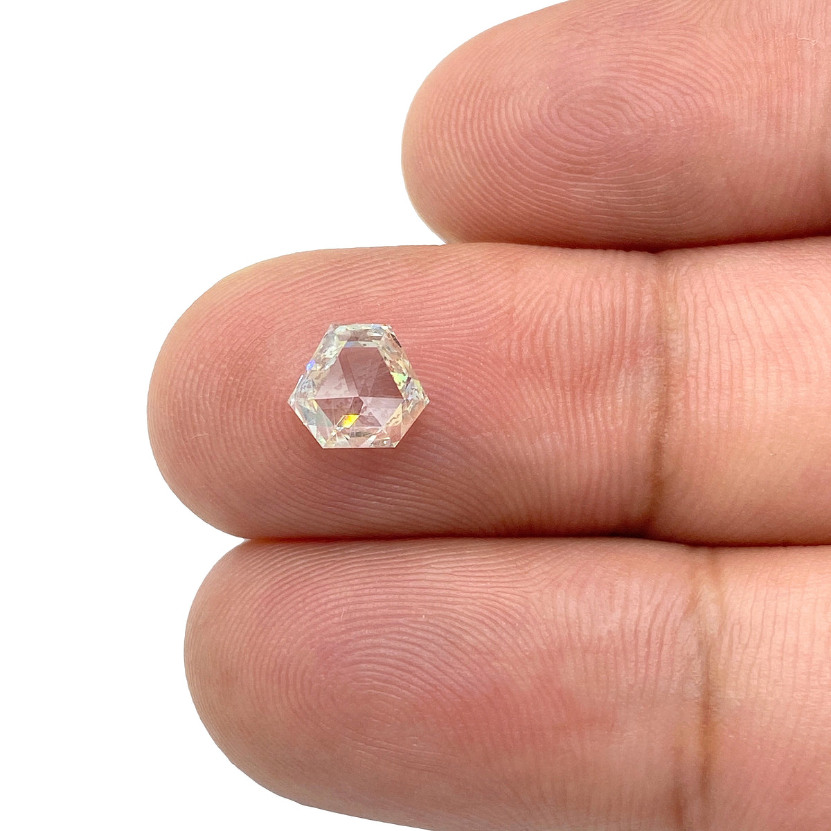 1.09ct | I-J/VS-SI Shield Shape Rose Cut Diamond - Modern Rustic Diamond