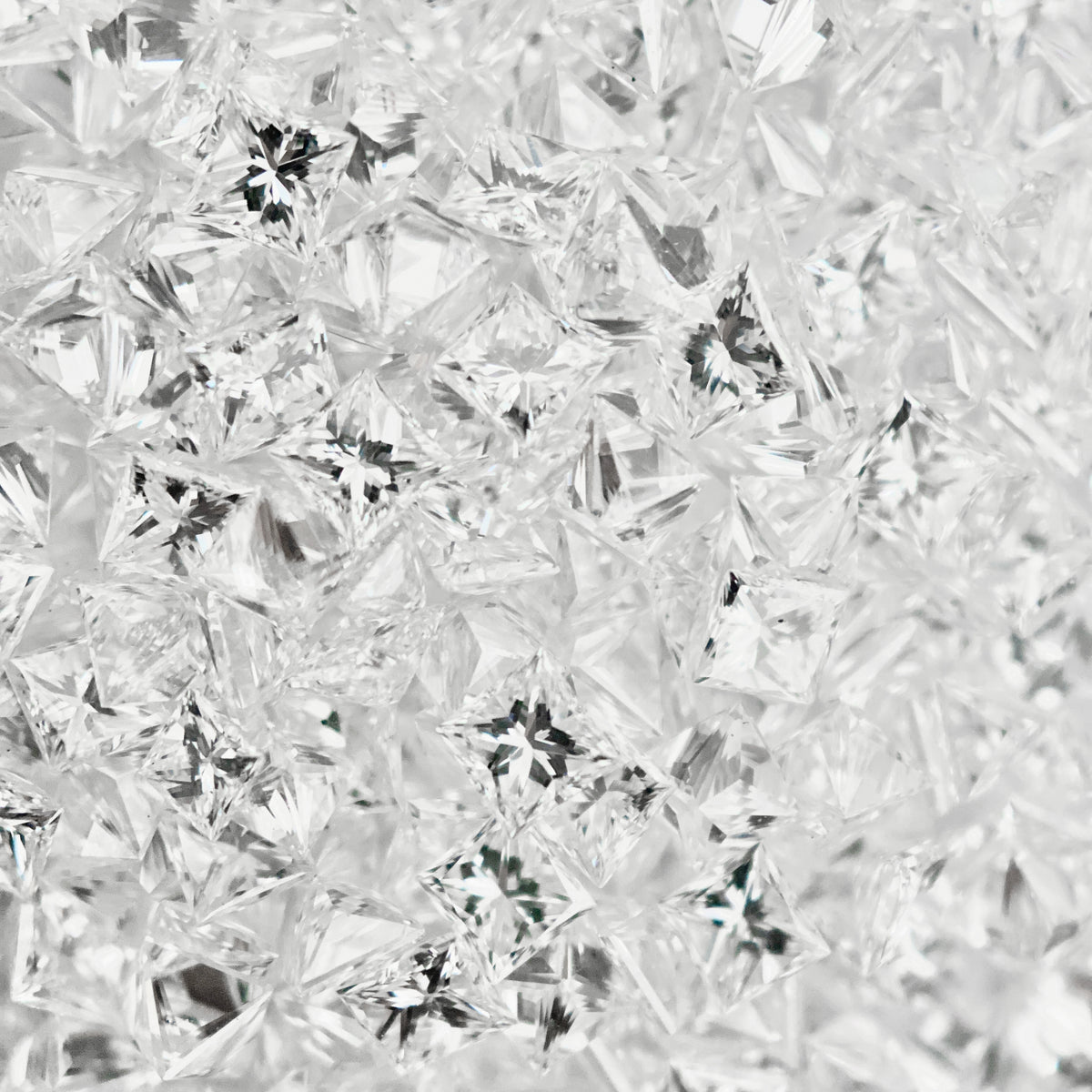 White Diamond Princess Shape Melee