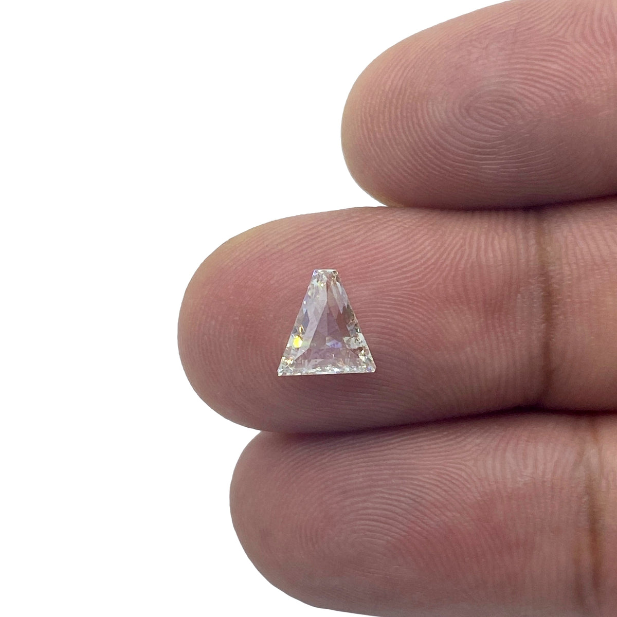 0.90ct | F-G/VVS Triangular Shape Step Cut Diamond - Modern Rustic Diamond