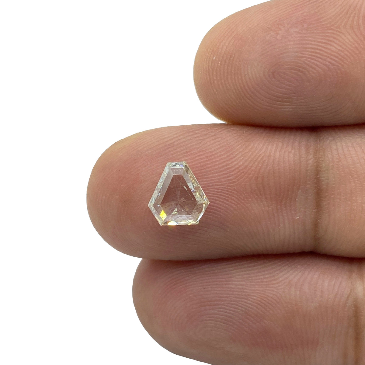 1.00ct | J-K/SI Shield Shape Rose Cut Diamond - Modern Rustic Diamond