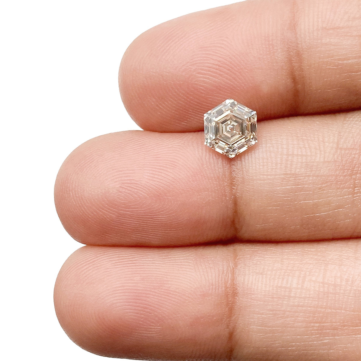 1.19ct | O-P/SI1 Hexagon Shape Step Cut Diamond (GIA) - Modern Rustic Diamond