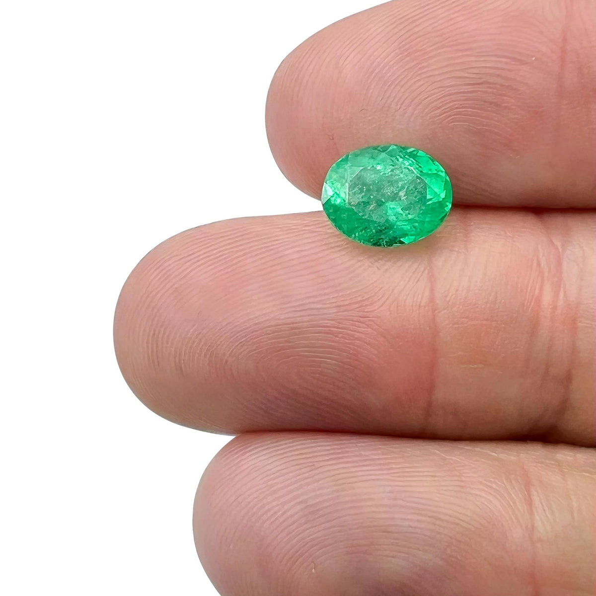 2.20ct | Brilliant Cut Oval Shape Muzo Origin Emerald