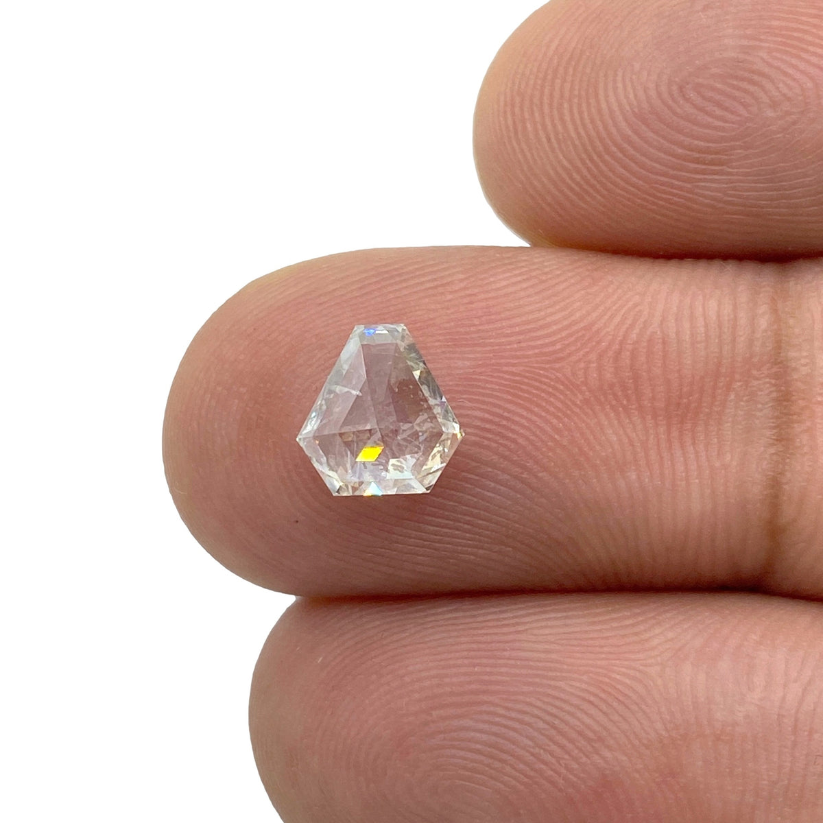 1.11ct | G-H/SI Shield Shape Rose Cut Diamond - Modern Rustic Diamond