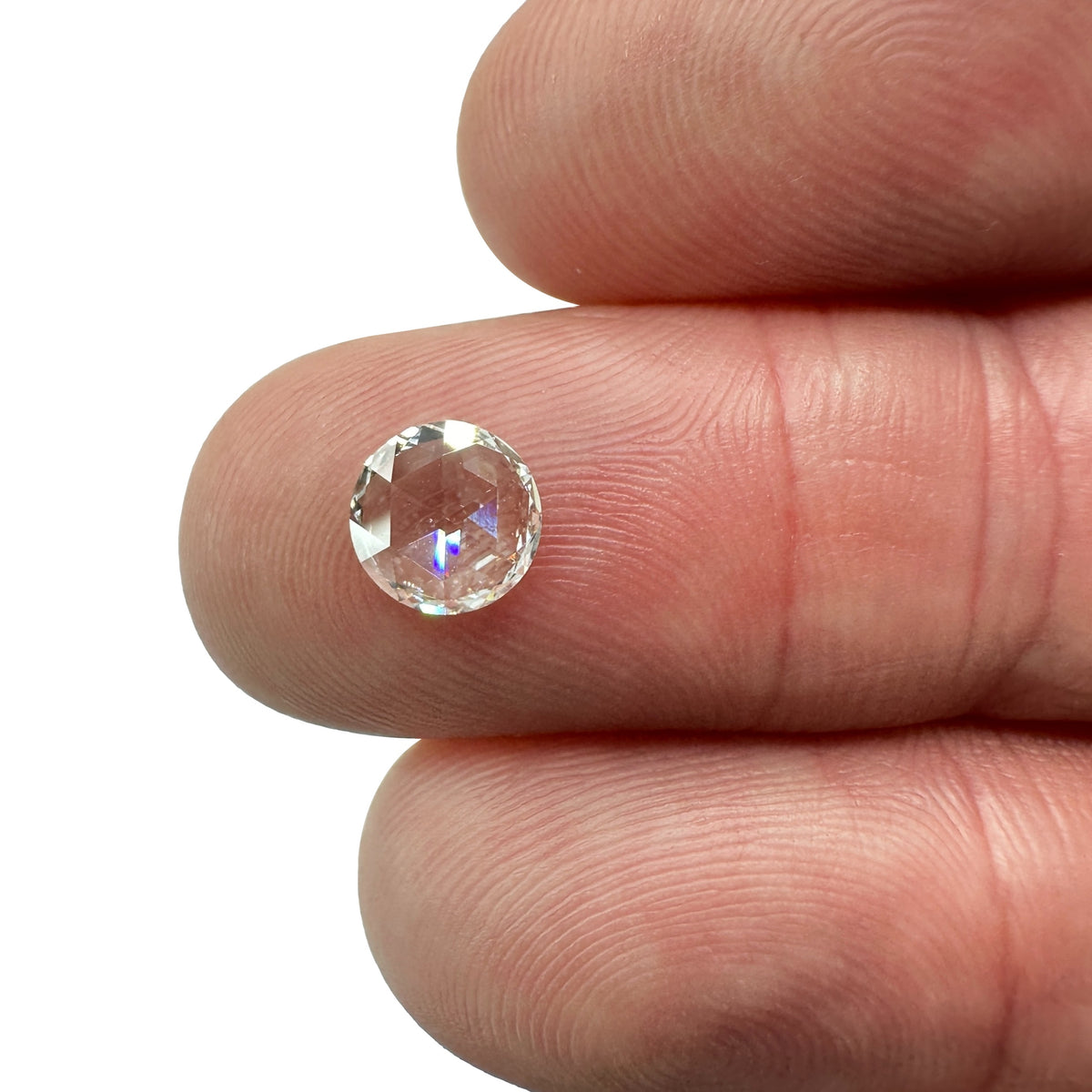 0.67ct | G/VVS2 Round Shape Rose Cut Diamond - Modern Rustic Diamond