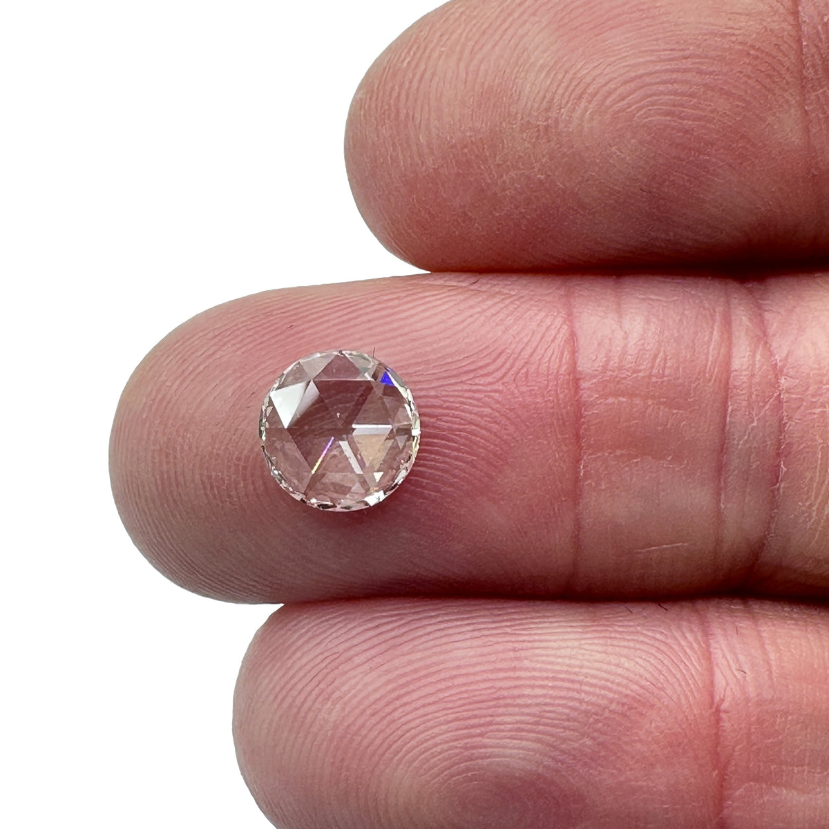 1.03ct | J/VS2 Round Shape Rose Cut Diamond (GIA) - Modern Rustic Diamond