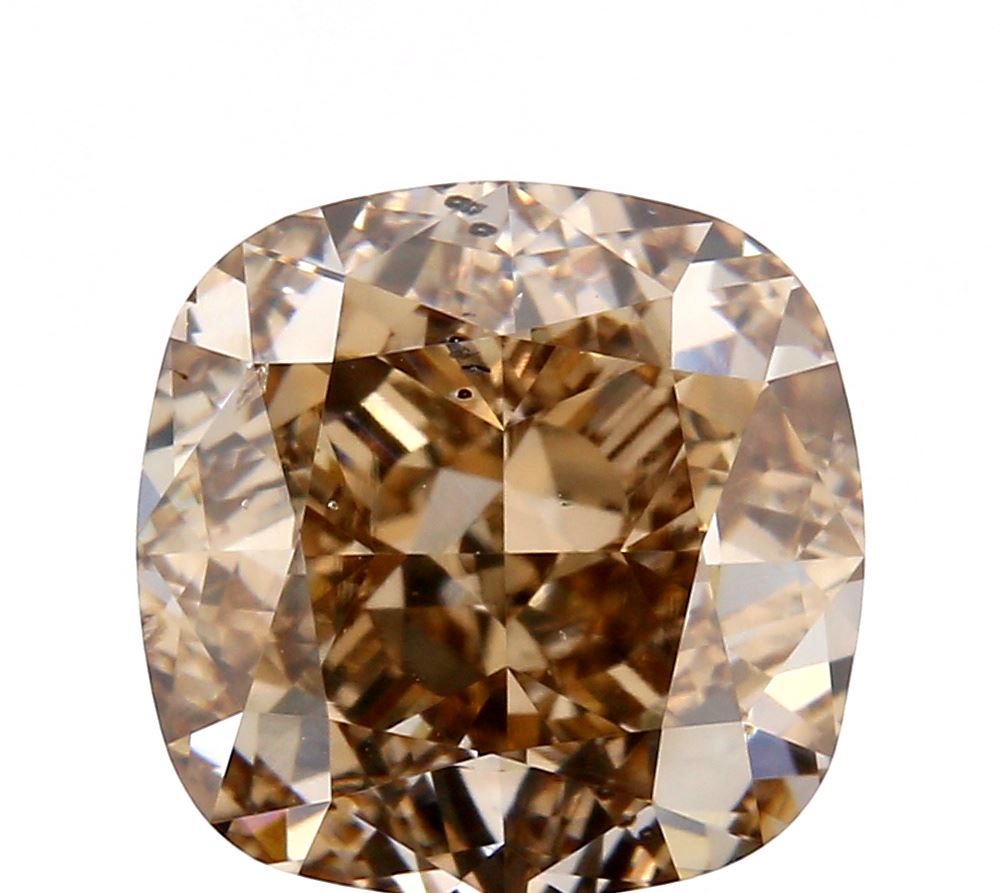 3.02ct | Champagne VS-SI Cushion Shape Brilliant Cut Diamond - Modern Rustic Diamond