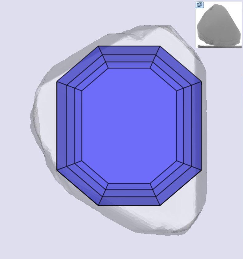 3.02ct | E/SI2 Octagonal Shape Step Cut Diamond (GIA) - Modern Rustic Diamond