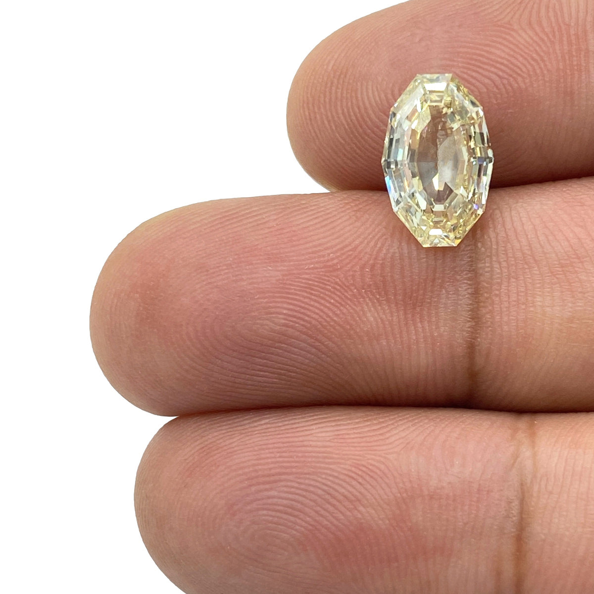 3.02ct | Yellow VS-SI Oval Shape Step Cut Diamond - Modern Rustic Diamond