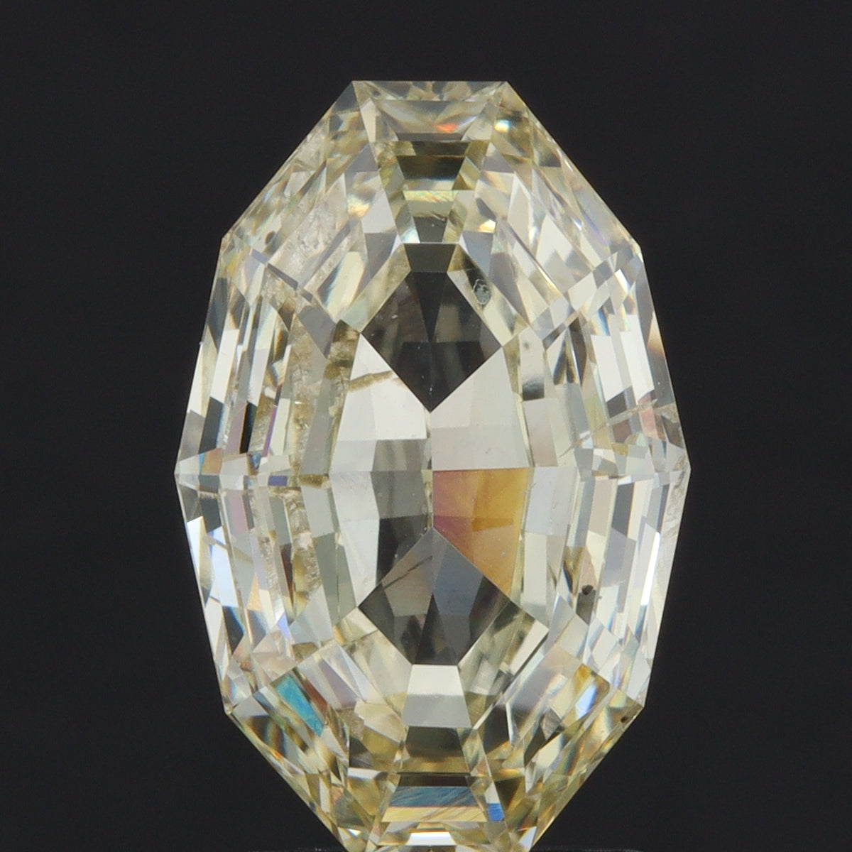 3.02ct | Yellow VS-SI Oval Shape Step Cut Diamond - Modern Rustic Diamond