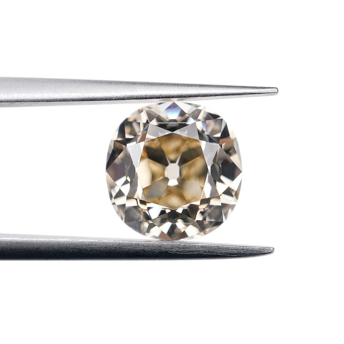 3.03ct | W-X/VS2 Cushion Shape Old Mine Cut Diamond (GIA) - Modern Rustic Diamond