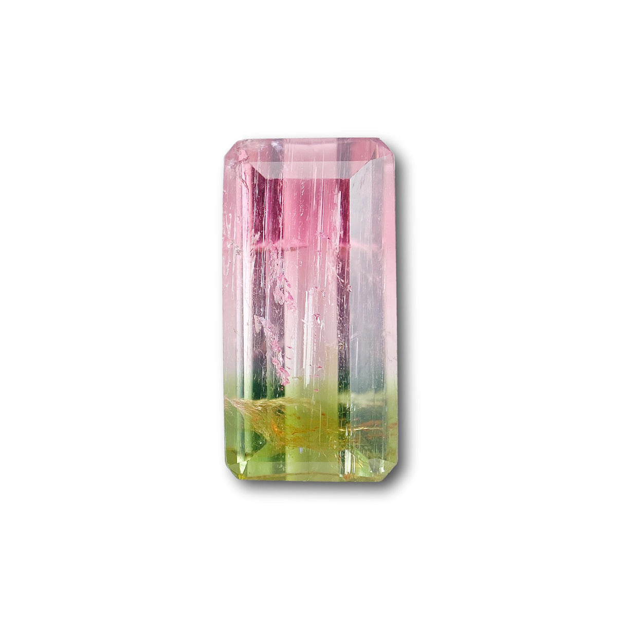 3.07ct |  Emerald Shape Step Cut Tourmaline - Modern Rustic Diamond