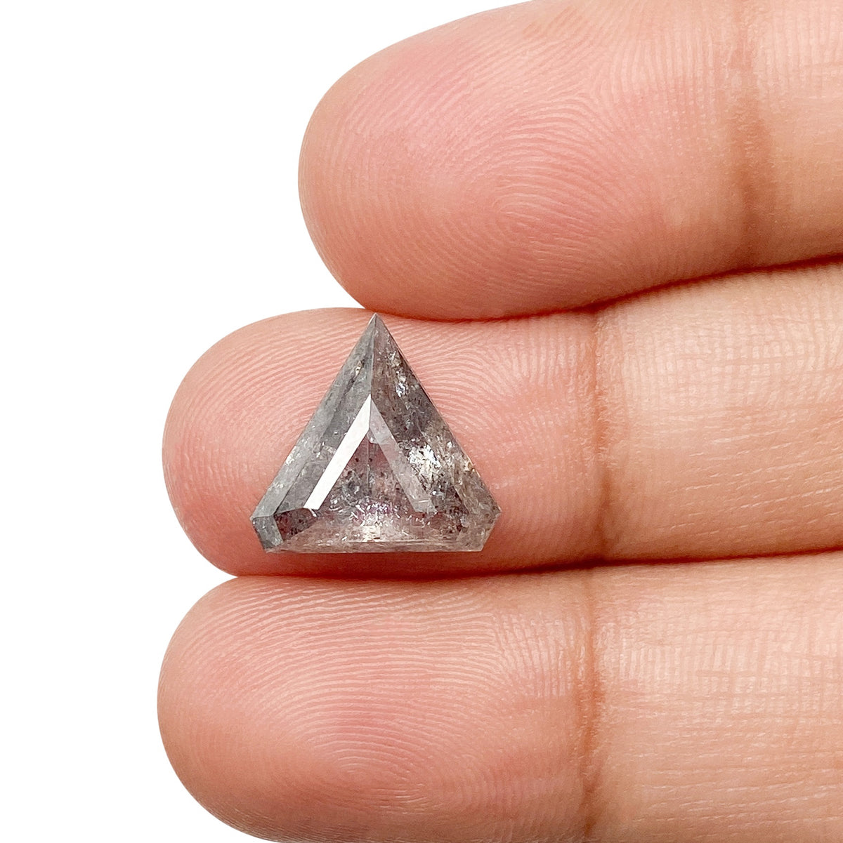 3.07ct | Rustic Shield Shape Rose Cut Diamond - Modern Rustic Diamond