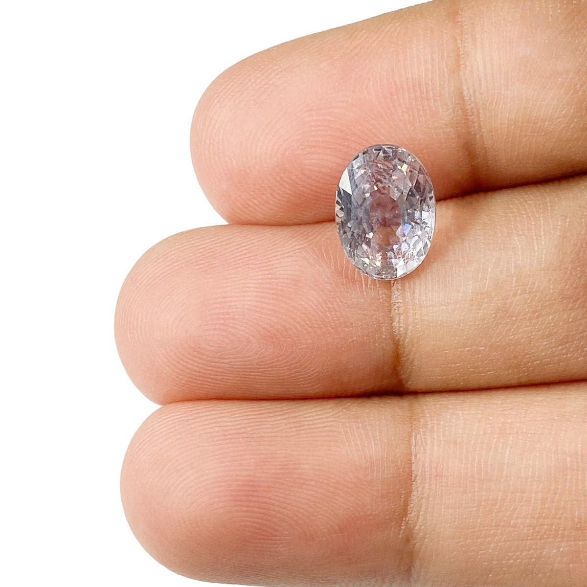 3.08ct | Brilliant Cut Oval Shape Gray Sapphire-Modern Rustic Diamond