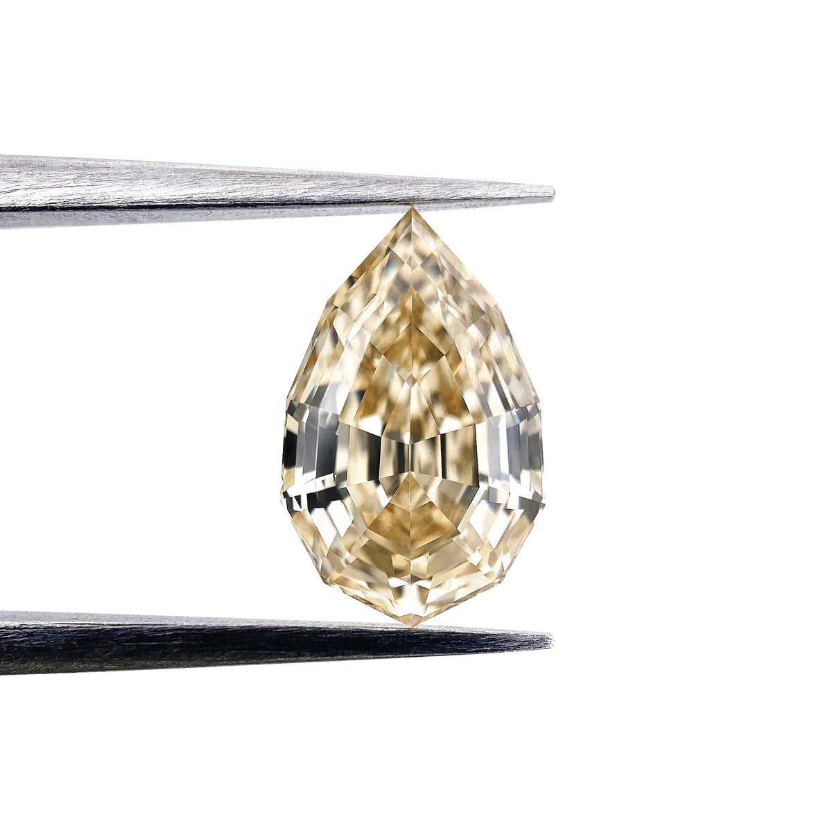 1.59ct | S-T/VS1 Pear Shape Lattice Cut Diamond (GIA) - Modern Rustic Diamond